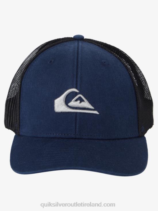 Men Quiksilver Grounder Trucker Hat N02TD601 midnight navy