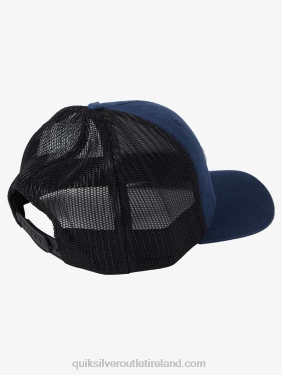 Men Quiksilver Grounder Trucker Hat N02TD601 midnight navy