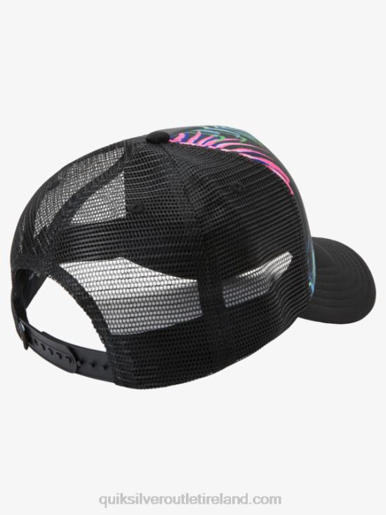 Men Quiksilver Magpie Coop Trucker Hat N02TD562 black