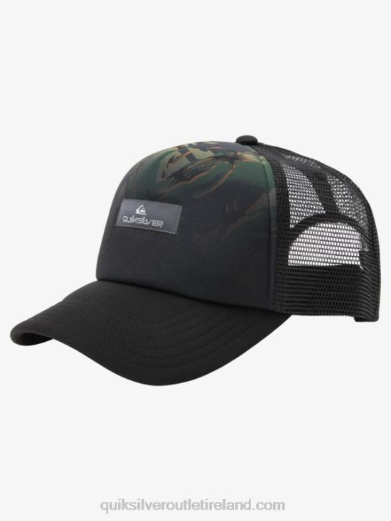 Men Quiksilver Magpie Coop Trucker Hat N02TD564 camo - plage