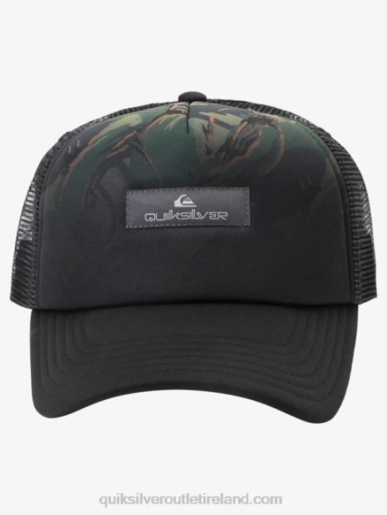 Men Quiksilver Magpie Coop Trucker Hat N02TD564 camo - plage