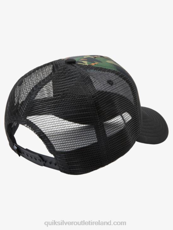 Men Quiksilver Magpie Coop Trucker Hat N02TD564 camo - plage