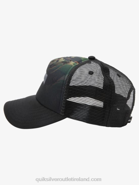 Men Quiksilver Magpie Coop Trucker Hat N02TD564 camo - plage