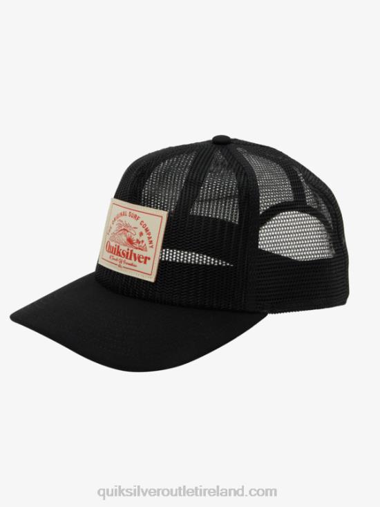 Men Quiksilver Meshed Up Trucker Hat N02TD1075 black
