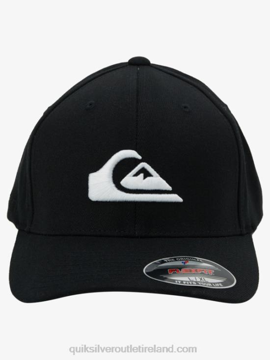 Men Quiksilver Mountain And Wave Flexfit Hat N02TD1435 black/white