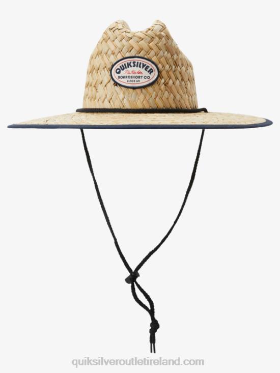 Men Quiksilver Outsider Americana Straw Lifeguard Hat N02TD414 midnight navy