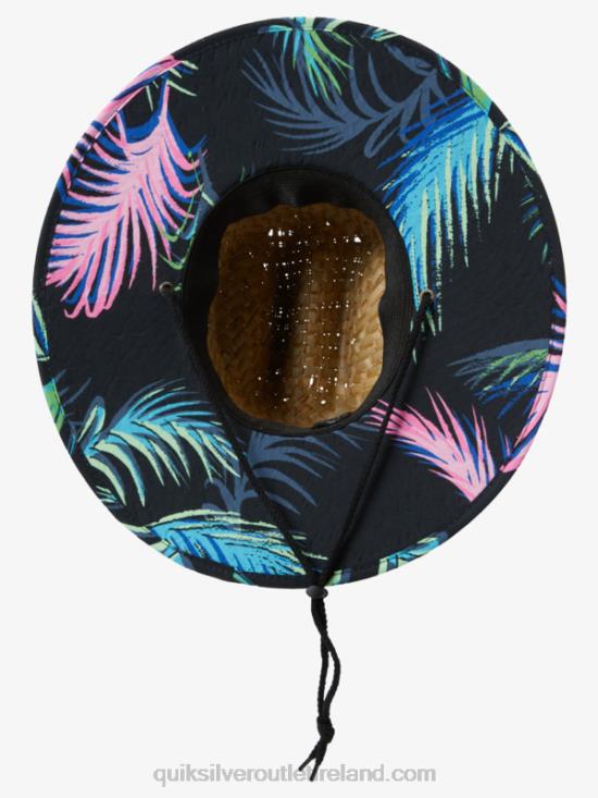 Men Quiksilver Outsider Straw Lifeguard Hat N02TD386 tarmac