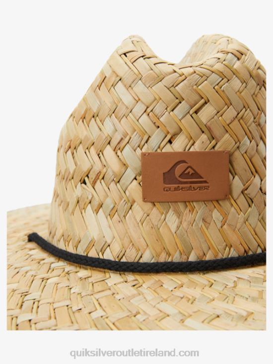 Men Quiksilver Outsider Straw Lifeguard Hat N02TD387 river blue