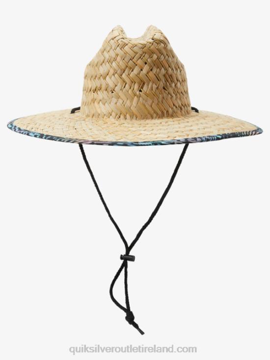 Men Quiksilver Outsider Straw Lifeguard Hat N02TD387 river blue