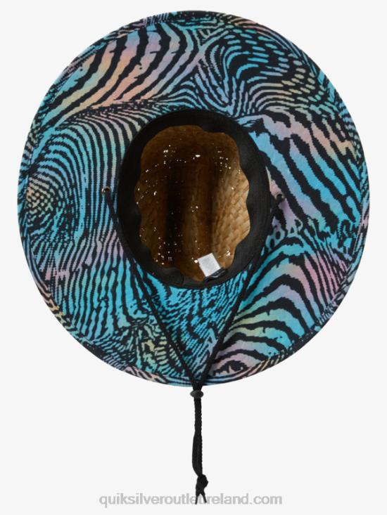 Men Quiksilver Outsider Straw Lifeguard Hat N02TD387 river blue