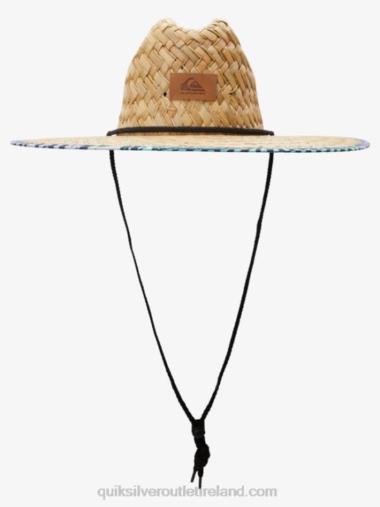 Men Quiksilver Outsider Straw Lifeguard Hat N02TD388 beach glass