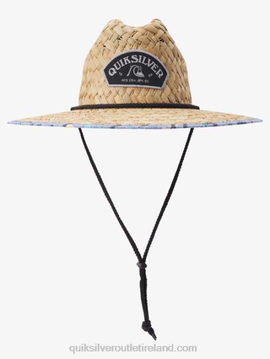 Men Quiksilver Outsider Straw Lifeguard Hat N02TD389 orchid mist