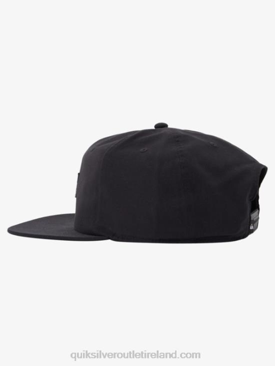 Men Quiksilver Silver Dollar Snapback Hat N02TD1665 black