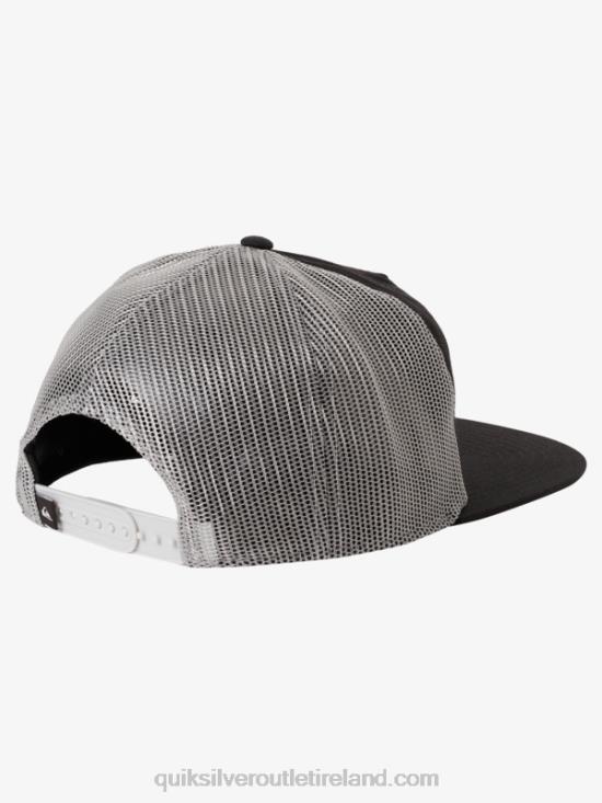 Men Quiksilver Single Fin Trucker Hat N02TD1714 black