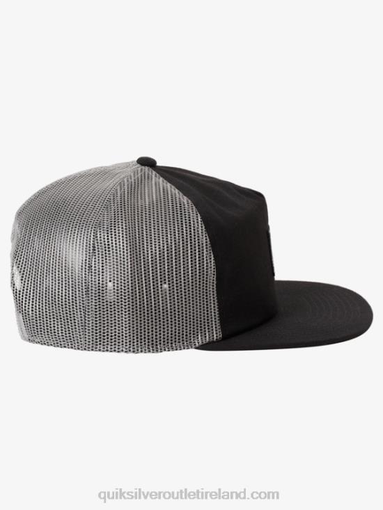 Men Quiksilver Single Fin Trucker Hat N02TD1714 black