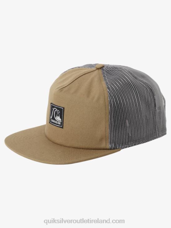 Men Quiksilver Single Fin Trucker Hat N02TD1715 thyme