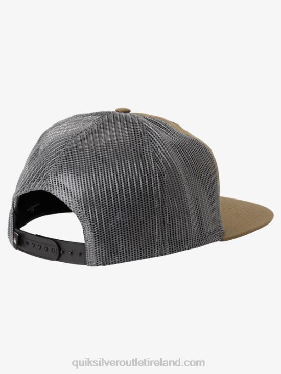Men Quiksilver Single Fin Trucker Hat N02TD1715 thyme