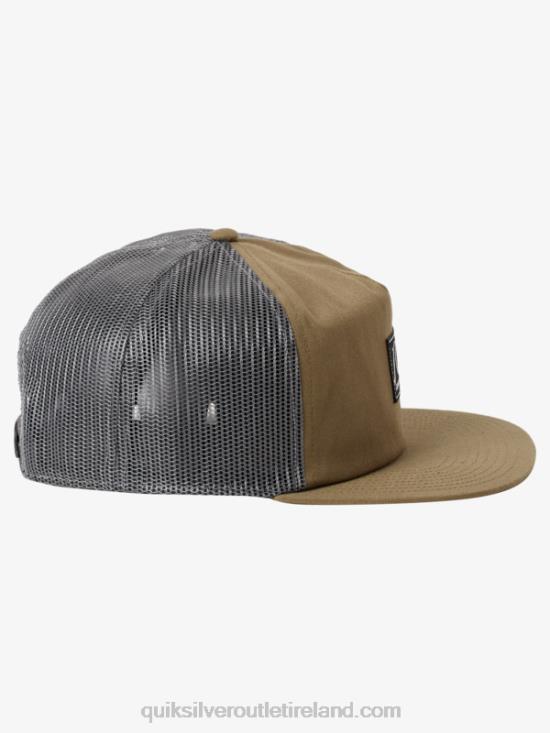 Men Quiksilver Single Fin Trucker Hat N02TD1715 thyme