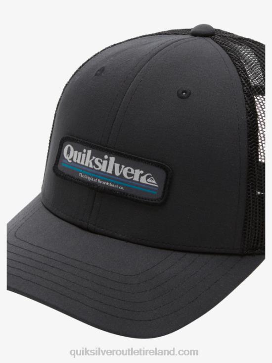 Men Quiksilver Stern Catch Trucker Hat N02TD965 black
