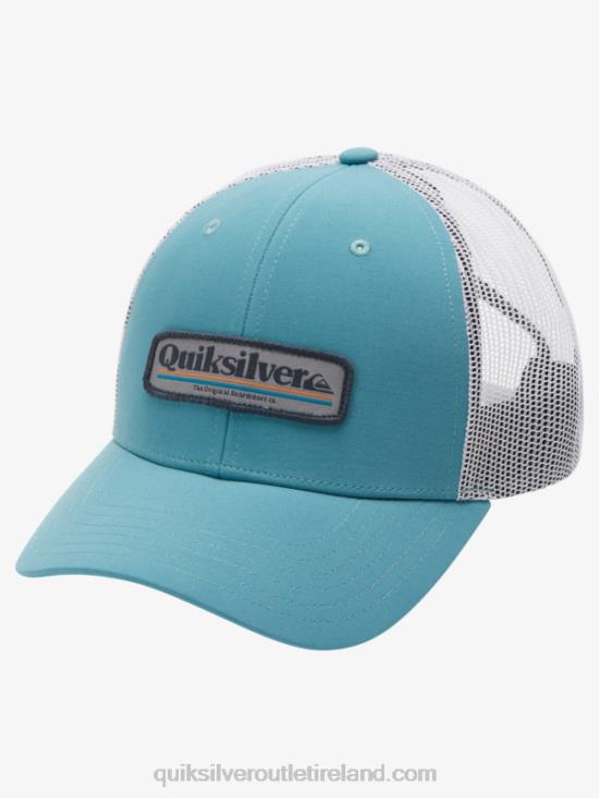 Men Quiksilver Stern Catch Trucker Hat N02TD966 brittany blue
