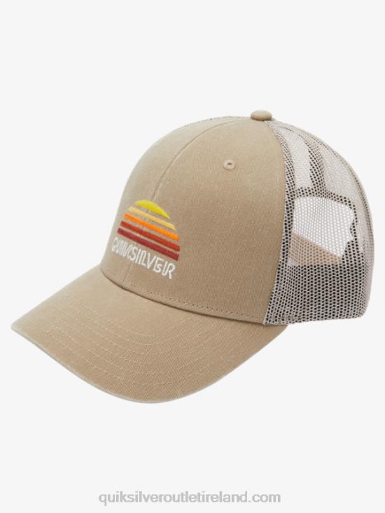 Men Quiksilver Stringer Trucker Hat N02TD1196 dark khaki