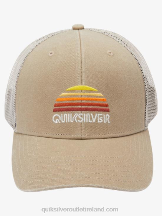 Men Quiksilver Stringer Trucker Hat N02TD1196 dark khaki