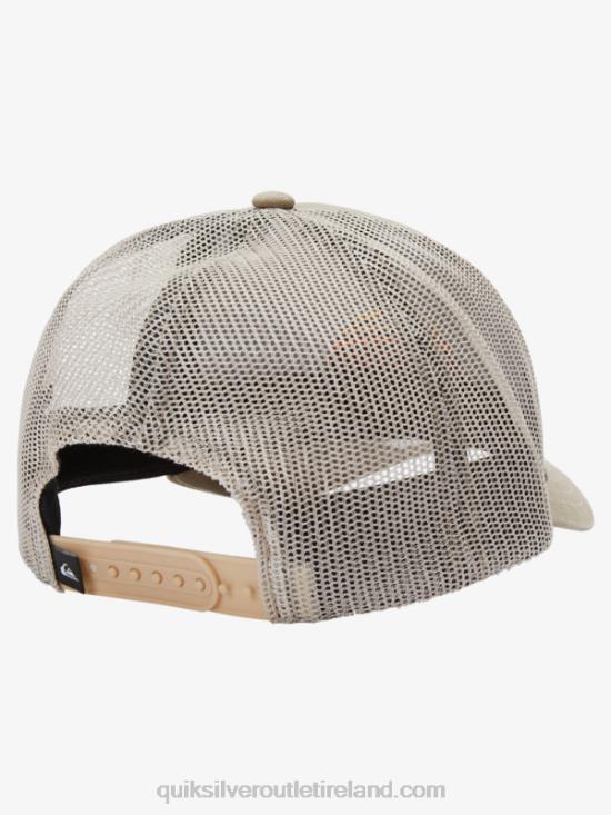 Men Quiksilver Stringer Trucker Hat N02TD1196 dark khaki