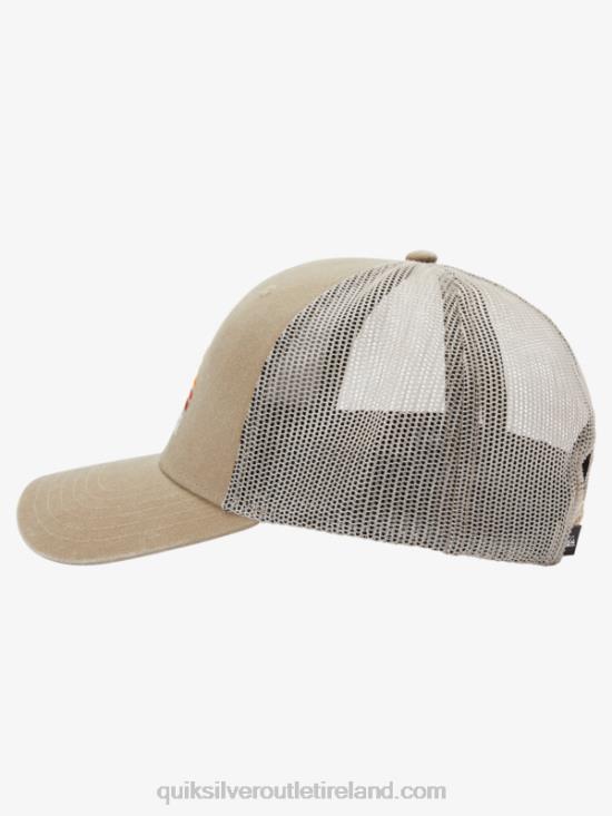 Men Quiksilver Stringer Trucker Hat N02TD1196 dark khaki