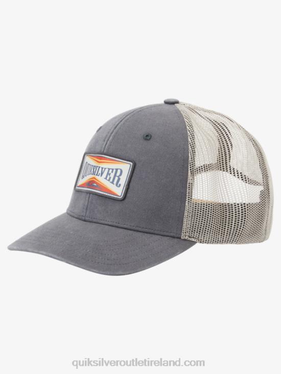 Men Quiksilver Trawler Trucker Hat N02TD438 iron gate