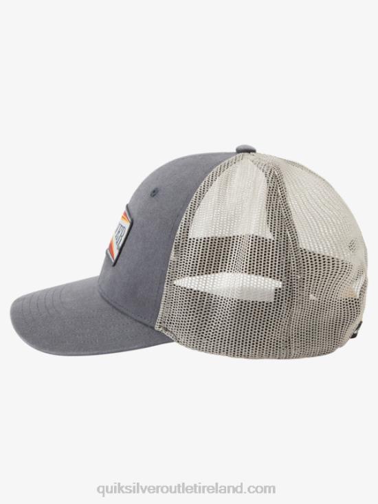 Men Quiksilver Trawler Trucker Hat N02TD438 iron gate