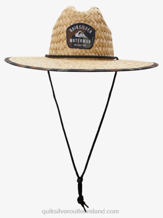 Men Quiksilver Waterman Outsider Straw Lifeguard Hat N02TD834 camo