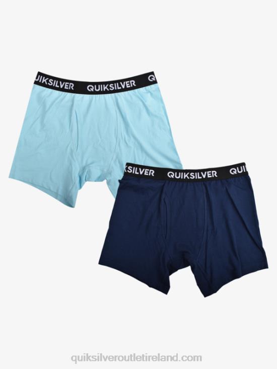 Men Quiksilver Core Super Soft Boxer Briefs 2 Pack N02TD1824 light blue