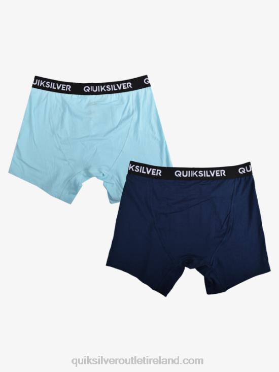 Men Quiksilver Core Super Soft Boxer Briefs 2 Pack N02TD1824 light blue