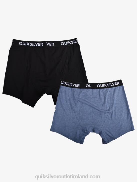 Men Quiksilver Core Super Soft Boxer Briefs 2 Pack N02TD1825 denim heather