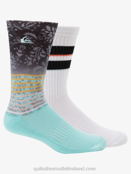 Men Quiksilver 2 Pack Jacquard Crew Socks N02TD1141 multi 1