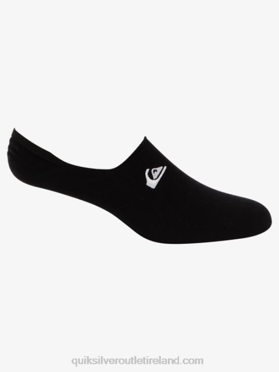 Men Quiksilver 3 Pack No Show Liner Socks N02TD777 black
