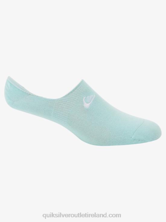 Men Quiksilver 3 Pack No Show Liner Socks N02TD778 blue light/navy blazer