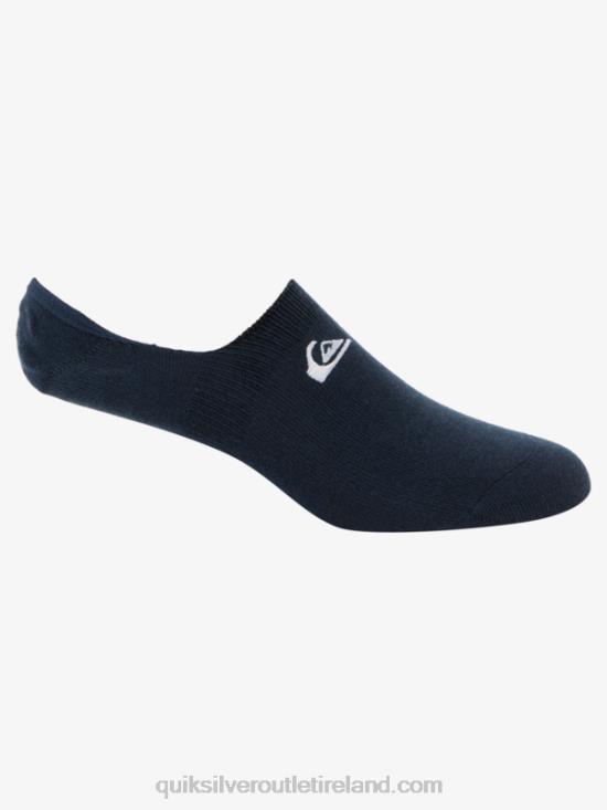 Men Quiksilver 3 Pack No Show Liner Socks N02TD778 blue light/navy blazer