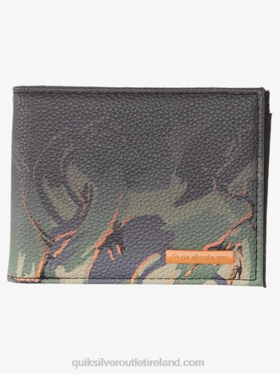 Men Quiksilver Freshness Tri-Fold Wallet N02TD727 camo - plage
