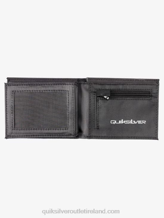 Men Quiksilver Freshness Tri-Fold Wallet N02TD728 black/white