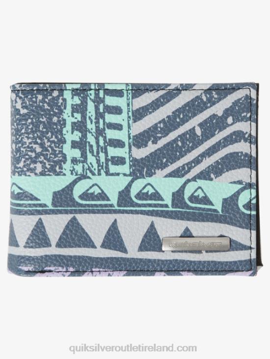 Men Quiksilver Freshness Tri-Fold Wallet N02TD729 midnight navy