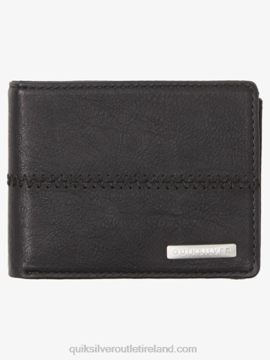 Men Quiksilver Stitchy Tri-Fold Wallet N02TD906 black black
