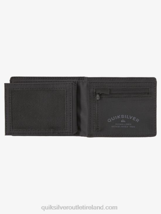Men Quiksilver Stitchy Tri-Fold Wallet N02TD906 black black