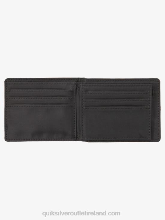 Men Quiksilver Stitchy Tri-Fold Wallet N02TD908 rubber
