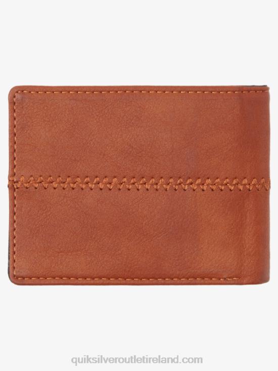 Men Quiksilver Stitchy Tri-Fold Wallet N02TD908 rubber