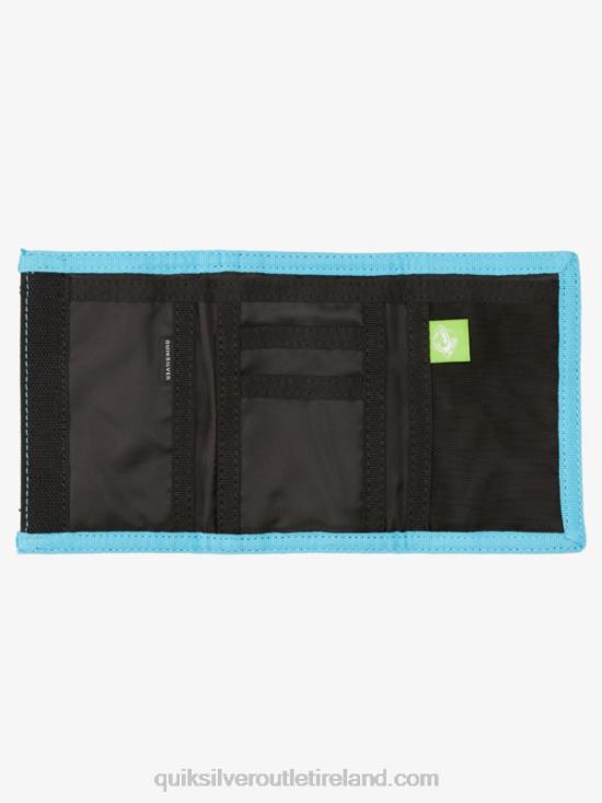 Men Quiksilver The Everydaily Printed Tri-Fold Wallet N02TD739 black/royal