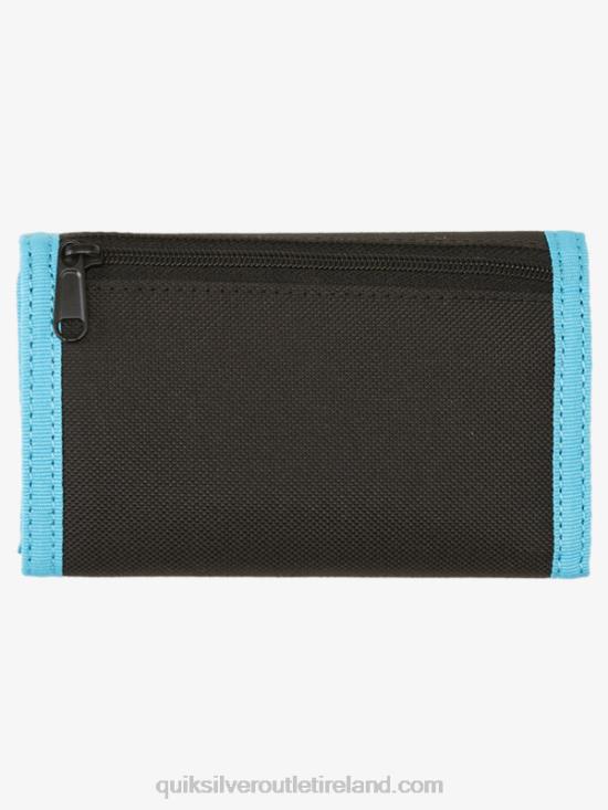 Men Quiksilver The Everydaily Printed Tri-Fold Wallet N02TD739 black/royal