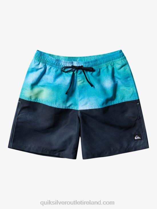 Men Quiksilver Butt Logo 17 Volleys N02TD482 river blue