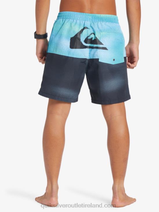 Men Quiksilver Butt Logo 17 Volleys N02TD482 river blue