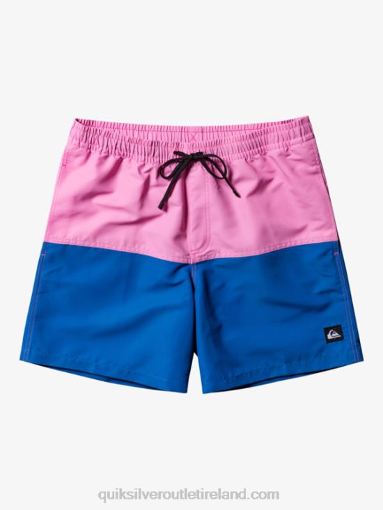 Men Quiksilver Butt Logo 17 Volleys N02TD484 moonlite mauve